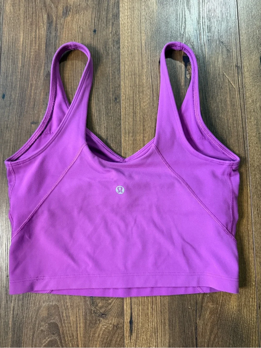 Lululemon Align Tank Top Crop Length Size 6 A/B Cup Magenta Purple